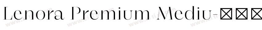 Lenora Premium Mediu字体转换